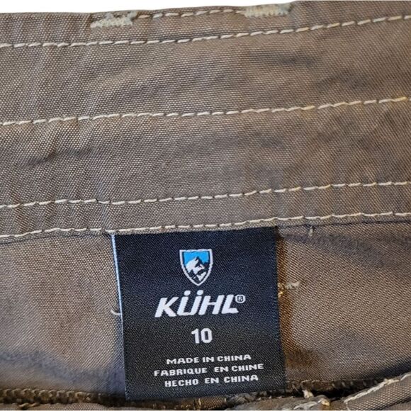 Kuhl Women's Dark Khaki Cargo Hiking Shorts Size 10 - Picture 3 of 5